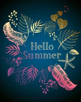 Summer illustration Stock Illustration