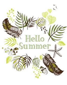 Summer illustration Stock Illustration