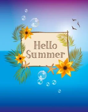 Summer illustration Stock Illustration