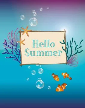 Summer illustration Stock Illustration