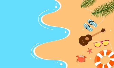 Summer illustration vector day for summer time background and summer vibes. Stock-Illustration
