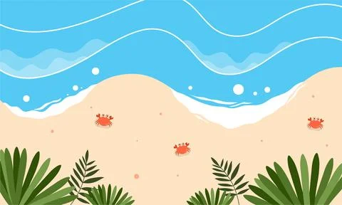 Summer illustration vector day for summer time background and summer vibes,.. Stock Illustration