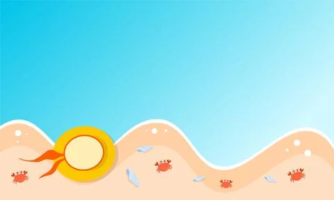 Summer illustration vector day for summer time background and summer vibes,.. Stock-Illustration