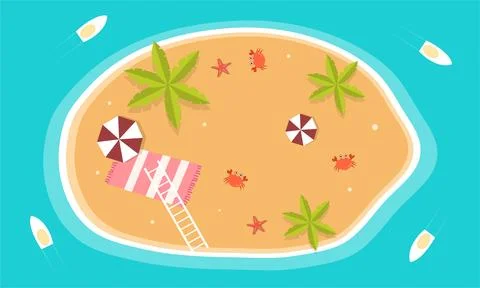 Summer illustration vector day for summer time background and summer vibes,.. Stock-Illustration