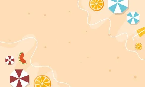 Summer illustration vector day for summer time background and summer vibes. Stock Illustration