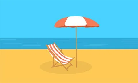 Summer illustration vector day for summer time background and summer vibes. Stock Illustration