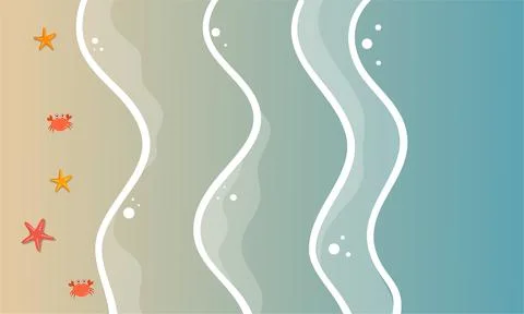 Summer illustration vector day for summer time background and summer vibes. Stock-Illustration