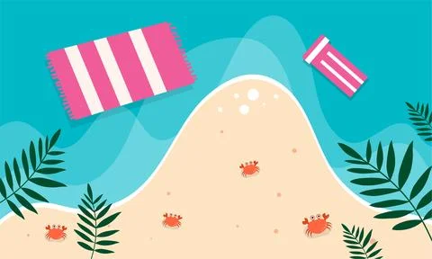 Summer illustration vector day for summer time background and summer vibes,.. Stock-Illustration