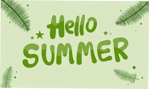 Summer illustration vector day for summer time background and summer vibes Illustrazione stock