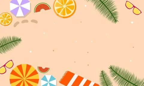 Summer illustration vector day for summer time background and summer vibes Stock Illustration