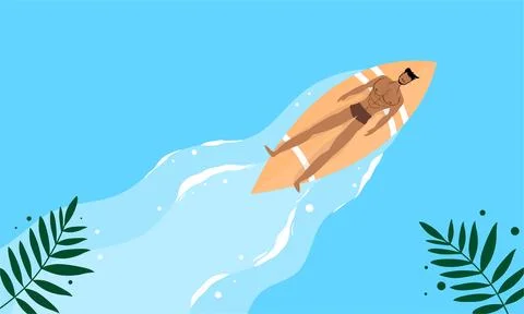 Summer illustration vector day for summer time background and summer vibes. Illustrazione stock