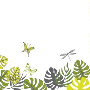 Summer illustrations background Stock Illustration