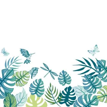 Summer illustrations background Stock Illustration