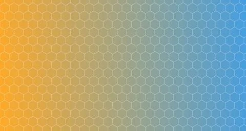 Summer-inspired hexagonal pattern Stock Illustration