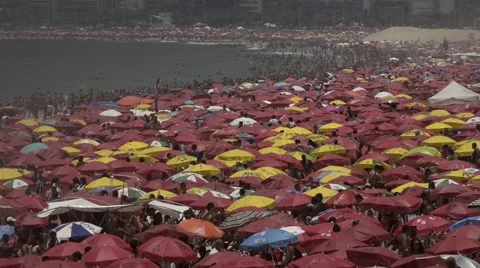 Summer in Ipanema Beach Stock Footage 51295051