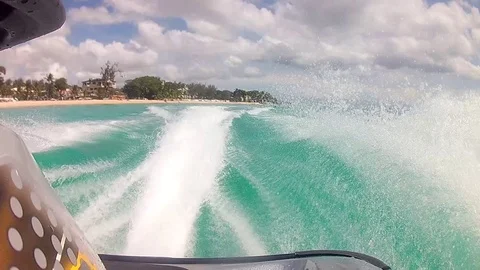 Summer Jet ski watersports fun Stock Footage 88569982