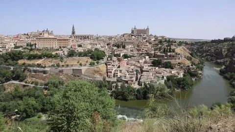 Summer kicks off in Toledo with the first heatwave, Toledo, ES - 21 Jun 2026 Stock Footage 337629700