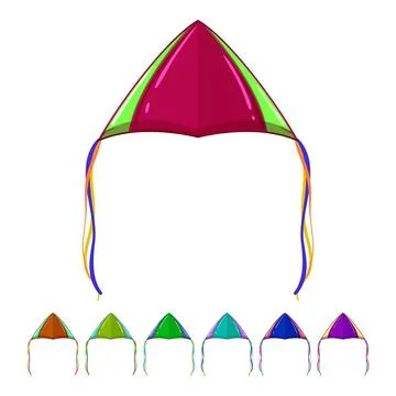 Summer kite sky cartoon vector graphic Stock Illustration