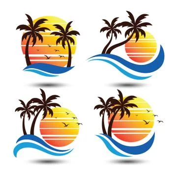 Summer label Stock Illustration