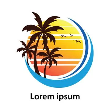 Summer label Stock Illustration