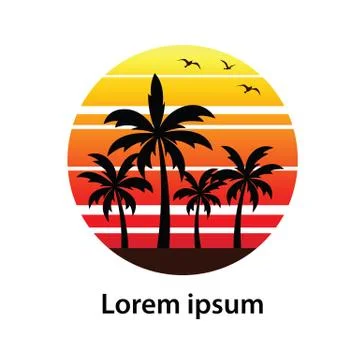 Summer label Stock Illustration