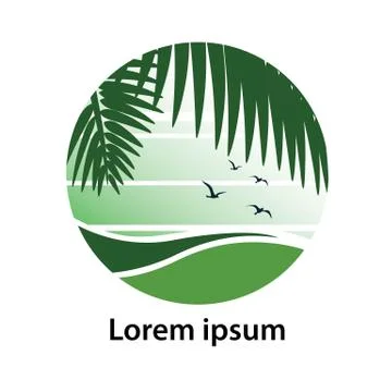 Summer label Stock Illustration