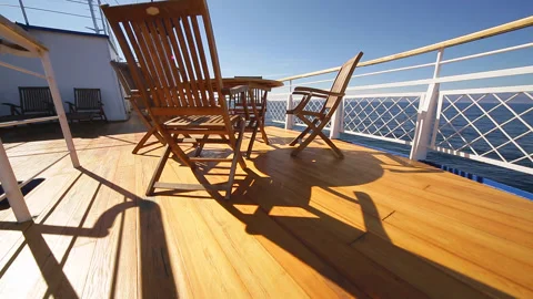 Summer on Lake Baikal from the deck of the ship Video stock 91548257