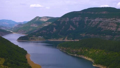 Summer lake in the mountains Stock Footage 136052983