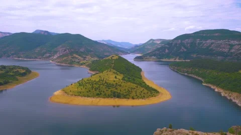 Summer lake in the mountains Stock Footage 136053506