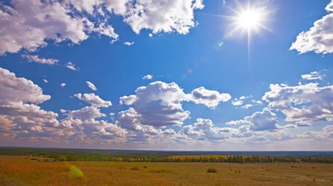 Summer landscape. 4K. FULL HD, 4096x2304. Stock Footage 34088807