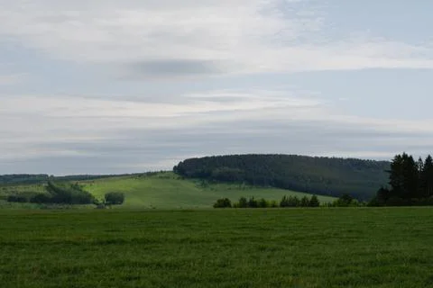 Summer landscape hills Stock Photos