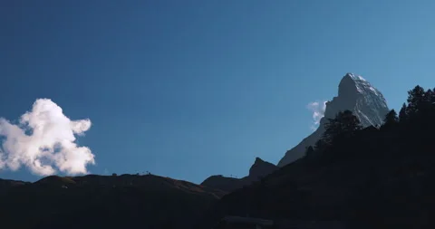 Summer Landscape Of The Matterhorn Mountain Stock Footage 299450591