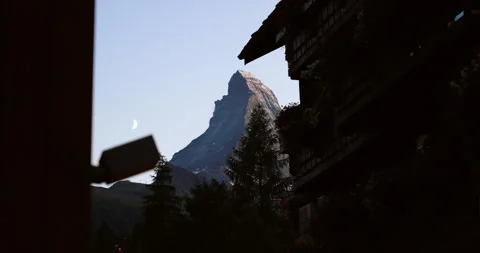 Summer Landscape Of The Matterhorn Mountain Stock Footage 299452155
