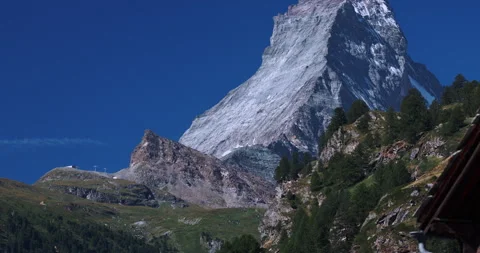 Summer Landscape Of The Matterhorn Mountain Stock Footage 299453844