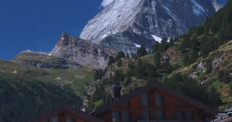 Summer Landscape Of The Matterhorn Mountain Stock Footage 299454726