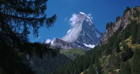 Summer Landscape Of The Matterhorn Mountain Stock Footage 299455560