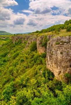 Summer landscape in mountain range Stock Photos