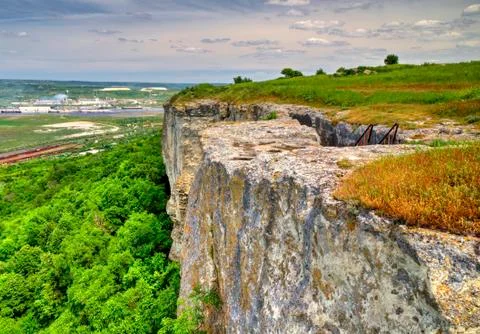 Summer landscape in the mountain range Stock Photos