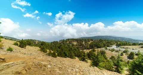 Summer Landscape in the Mountains Time Lapse Stock Footage 66788893