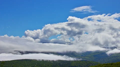 Summer landscape with old vulkane. Video stock 95812839