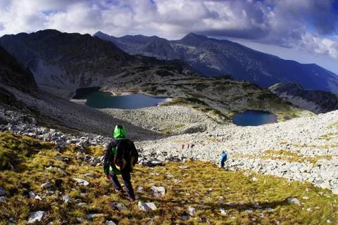 Summer landscape in Retezat Mountains Stock Photos