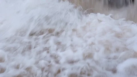 Summer landscape, river against the background of mountains Video stock 286082383