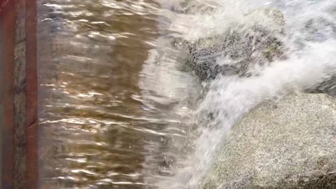 Summer landscape, river against the background of mountains Stock-Footage 304947657