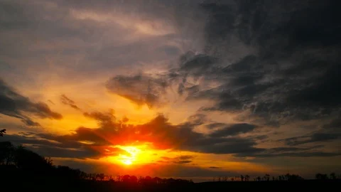 Summer landscape. sunset. Stock Footage 119142108