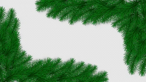 Summer leaf frame loop Animation video transparent background with alpha ch.. Stock Footage 278707078