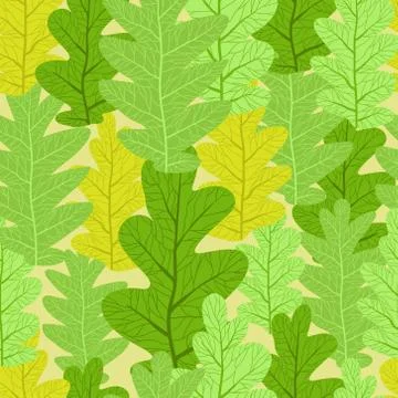 Summer leaves pattern Stock Illustration