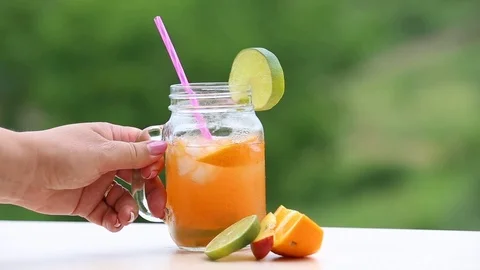 Summer lemonade Stock Footage 90555683