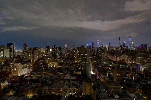 Summer Lightning Storm Cityscape (6 of 6) Stock Footage 138279737
