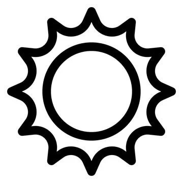 Summer line icon vector illustration isolated on white background Stock Illustration