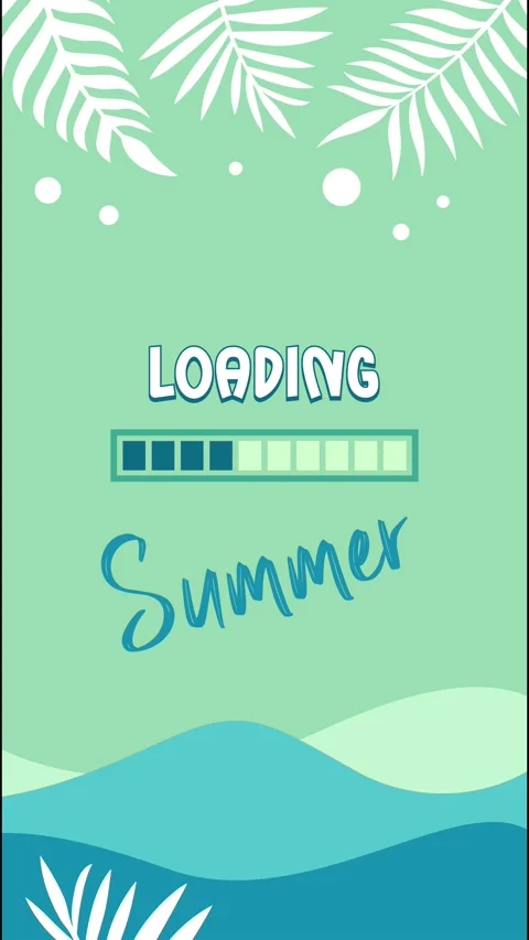 Summer loading video Stock Footage 280536834